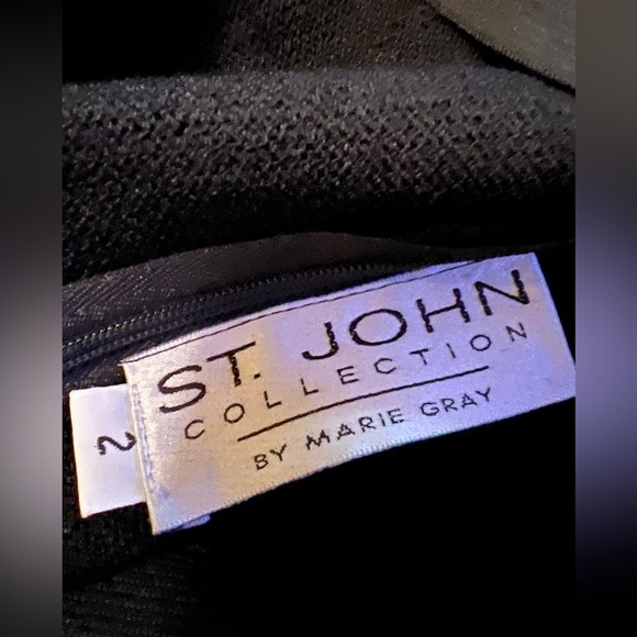 St. John Santana Knit Wide Leg Pants - Picture 3 of 4